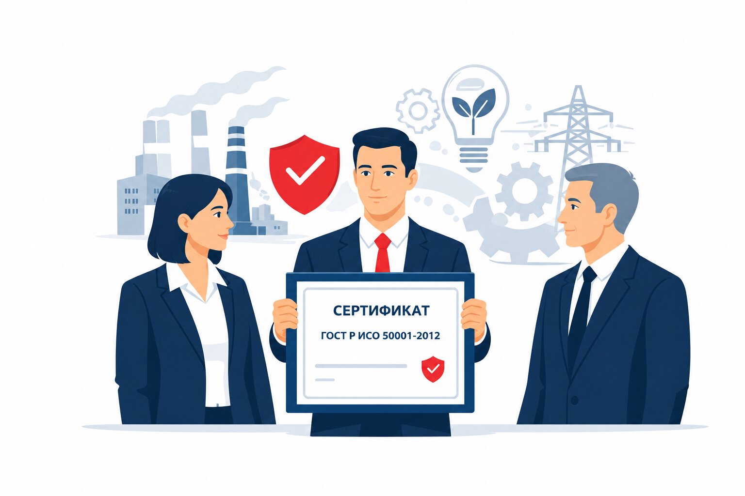 Оформление сертификата ГОСТ Р ИСО 50001-2012 в Санкт-Петербурге и по всей Ленинградской области