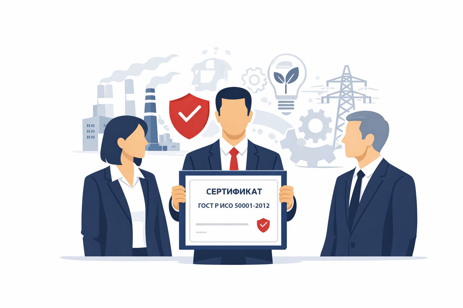 Оформление сертификата ГОСТ Р ИСО 50001-2012 в Санкт-Петербурге и по всей Ленинградской области